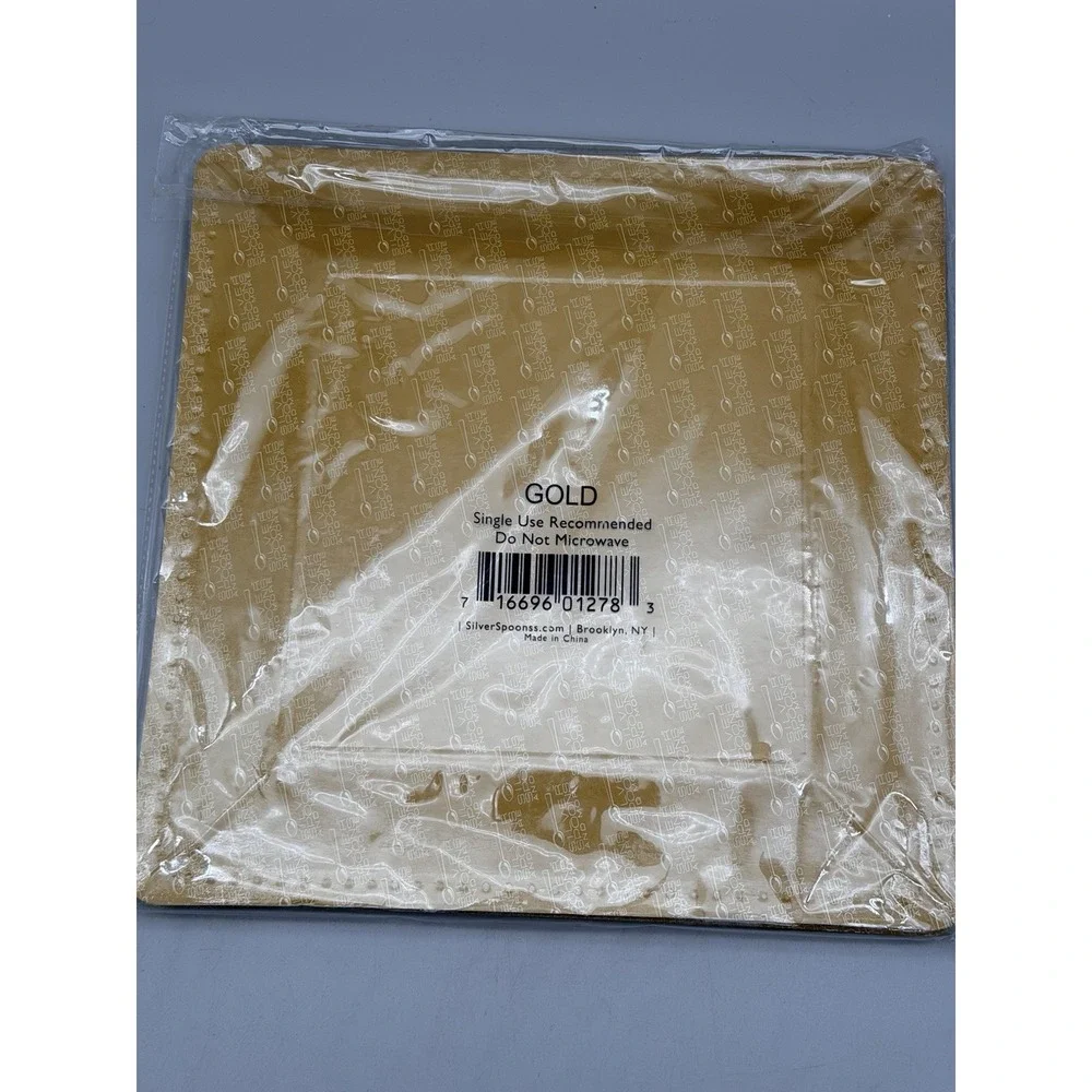 Gold Square Charger Plates 13
